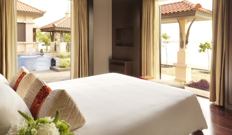 Anantara The Palm Dubai Resort-Two Bedroom Beach Pool Villa Bedroom_7853